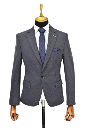 Erkek Tek Spor Ceket Çift Yırtmaçlı BGL-ST04566