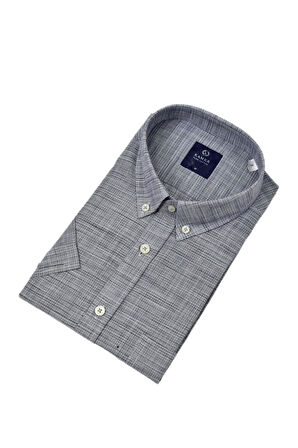 Erkek Klasik Piti Kare Kısa Kol Gömlek 9488 BGL-ST04570