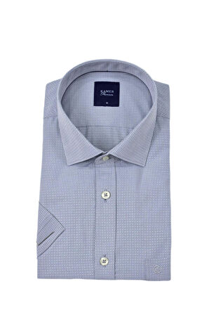 Erkek Klasik Armürlü Kısa Kol Gömlek 9398 BGL-ST04572