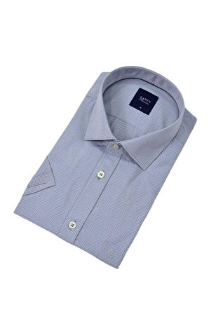 Erkek Klasik Armürlü Kısa Kol Gömlek 9398 BGL-ST04572