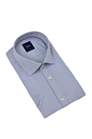 Erkek Klasik Armürlü Kısa Kol Gömlek 9398 BGL-ST04572