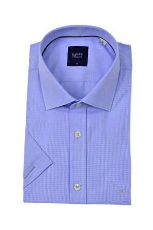 Erkek Klasik Armürlü Kısa Kol Gömlek 9398 BGL-ST04572