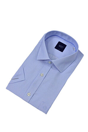 Erkek Klasik Piti Kare Kısa Kol Gömlek 9399 BGL-ST04577