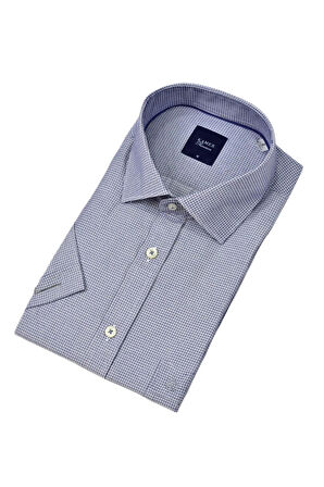 Erkek Klasik Piti Kare Kısa Kol Gömlek 9399 BGL-ST04577