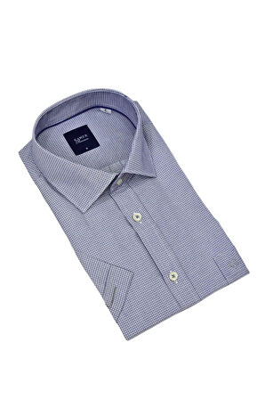 Erkek Klasik Piti Kare Kısa Kol Gömlek 9399 BGL-ST04577