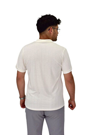 Erkek Apaçi Yaka Düğmeli Tişört 9655 BGL-ST04589