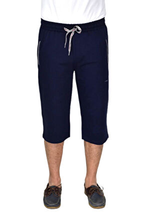 Erkek Büyük Beden Rahat Kesim Düz Paça Likralı Kumaş Kapri BGL-ST04617