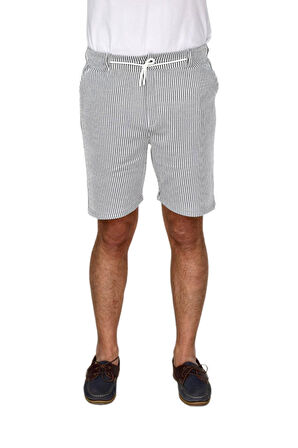 Erkek Çizgili Cepli Likralı Şort BGL-ST04624