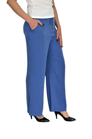 Kadın Lastikli Bol Pantolon BGL-ST04646