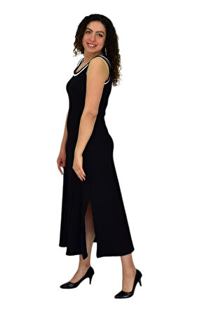 Kadın Askılı Biyeli Likralı Elbise BGL-ST04649