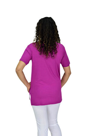 Kadın Yarım Kol Sıfıryaka Likralı Tişöt  BGL-ST04652