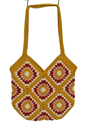 El Örgüsü Motif Desenli İçi Astarlı Omuz Çanta BGL-ST04724
