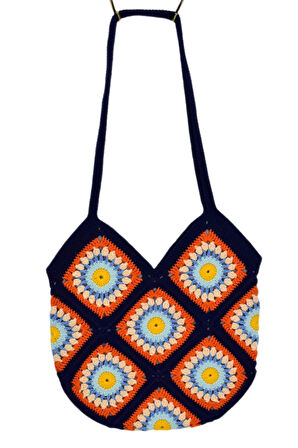 El Örgüsü Motif Desenli İçi Astarlı Omuz Çanta BGL-ST04724