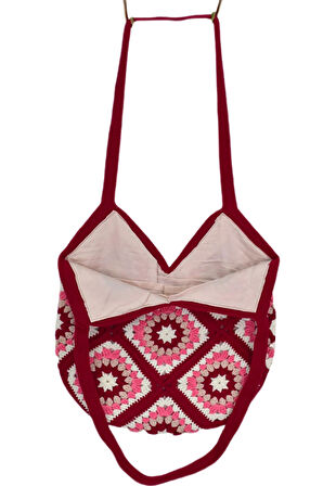 El Örgüsü Motif Desenli İçi Astarlı Omuz Çanta BGL-ST04724