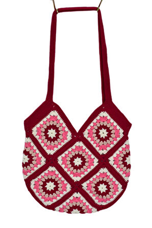 El Örgüsü Motif Desenli İçi Astarlı Omuz Çanta BGL-ST04724