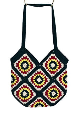 El Örgüsü Motif Desenli İçi Astarlı Omuz Çanta BGL-ST04724