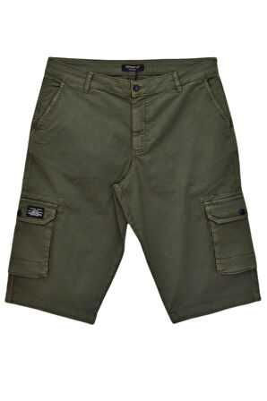 Erkek Kargo Cepli Kanvas Kapri Şort BGL-ST04736