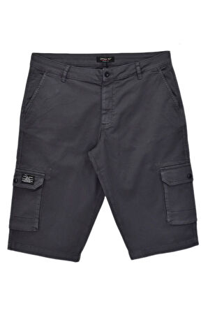 Erkek Kargo Cepli Kanvas Kapri Şort BGL-ST04736