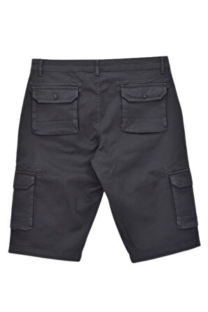 Erkek Kargo Cepli Kanvas Kapri Şort BGL-ST04736