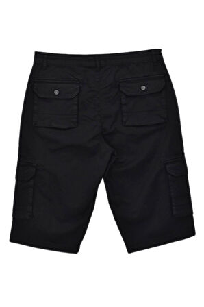 Erkek Kargo Cepli Kanvas Kapri Şort BGL-ST04736