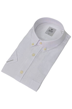 Erkek Klasik Düz Renk Kısa Kol Gömlek Pamuklu 9410 BGL-ST04746