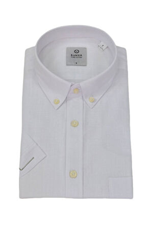 Erkek Klasik Düz Renk Kısa Kol Gömlek Pamuklu 9410 BGL-ST04746