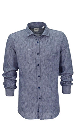 Erkek Yazlık Klasik Uzun Kol Gömlek 3819 BGL-ST04753