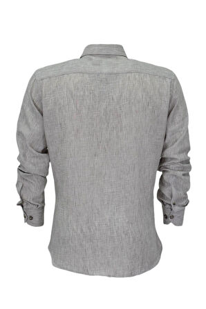 Erkek Yazlık Slim Fitt Uzun Kol Gömlek 2431 BGL-ST04755