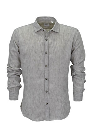 Erkek Yazlık Slim Fitt Uzun Kol Gömlek 2431 BGL-ST04755