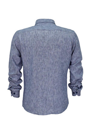 Erkek Yazlık Slim Fitt Uzun Kol Gömlek 2431 BGL-ST04755
