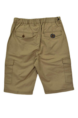 Erkek Kargo Cepli Kanvas Kapri Şort 1332 BGL-ST04762