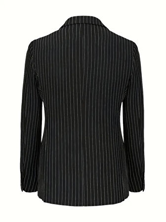 Erkek Kruvaze Silim Fitt Çizgili Takım Elbise BGL-ST04764