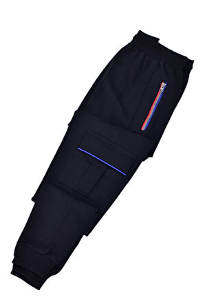 Kadın Kargo Cepli Manşetli Tek Eşofman Altı BGL-ST04769