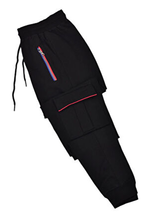 Kadın Kargo Cepli Manşetli Tek Eşofman Altı BGL-ST04769