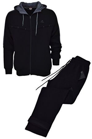 Erkek Kapüşonlu 3 İplik Eşofman Takım 3281 BGL-ST04775