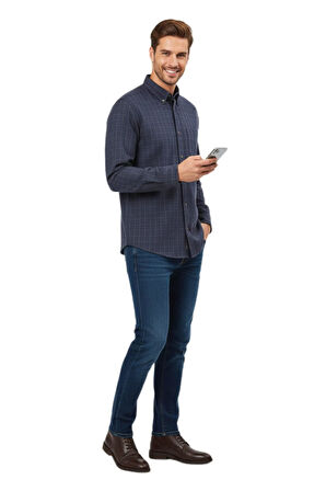 Erkek Kışlık Uzun Kol Gömlek 3532 BGL-ST04803