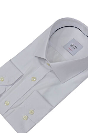 Erkek Slim Fitt Uzun Kol Kulplu Gömlek 2396 BGL-ST04379