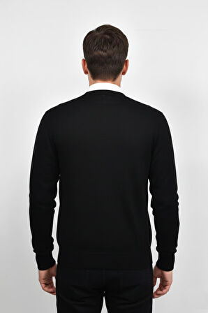 Erkek Hakim Yaka Astarlı Triko Fermuarlı Mont BGL-ST04831