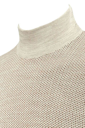 Erkek Yarım Balıkçı Kazak Çelik Örgü Regular Kalıp 5206B BGL-ST04853