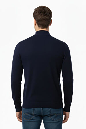 Erkek Yarım Balıkçı Kazak Çelik Örgü Regular Kalıp 4241B BGL-ST04854