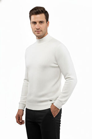 Erkek Yarım Balıkçı Kazak Triko Klasik Kalıp 5240B BGL-ST04856