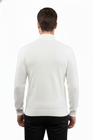 Erkek Yarım Balıkçı Kazak Triko Klasik Kalıp 5240B BGL-ST04856