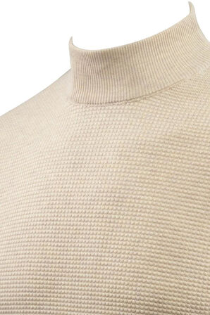 Erkek Yarım Balıkçı Kazak Triko Klasik Kalıp 5240B BGL-ST04856