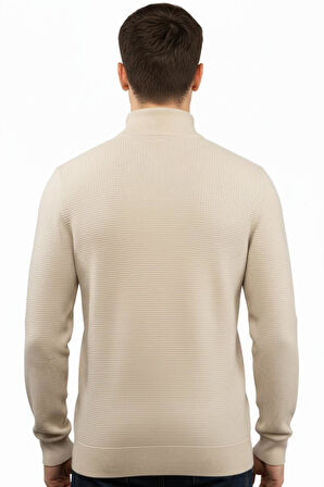 Erkek Yarım Balıkçı Kazak Triko Klasik Kalıp 5240B BGL-ST04856