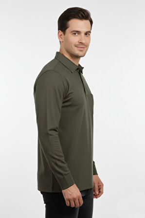 Erkek Gömlek Yaka Kol Manşetli Cepli Sweat 4249 BGL-ST04862