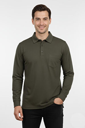 Erkek Gömlek Yaka Kol Manşetli Cepli Sweat 4249 BGL-ST04862