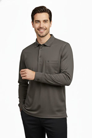 Erkek Gömlek Yaka Kol Manşetli Cepli Sweat 4249 BGL-ST04862