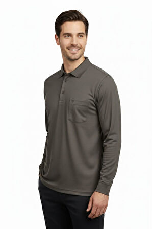 Erkek Gömlek Yaka Kol Manşetli Cepli Sweat 4249 BGL-ST04862