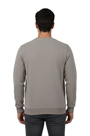 Erkek Sıfır Yaka Sweatshirt BGL-ST04863