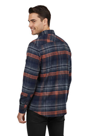 Erkek Kışlık Çift Cep Kapaklı Oduncu Gömlek BGL-ST04869